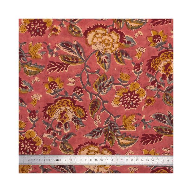 Tissu block print indien Chipi