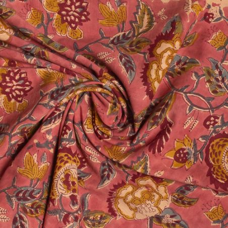 Tissu block print indien Chipi