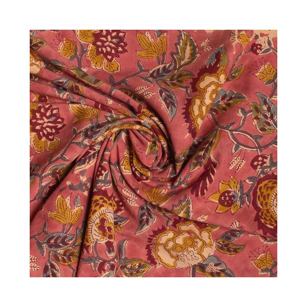 Tissu block print indien Chipi