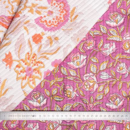 Tissu indien coton matelassé Lakshmi