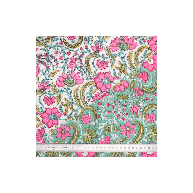 Tissu indien coton matelassé Tijara