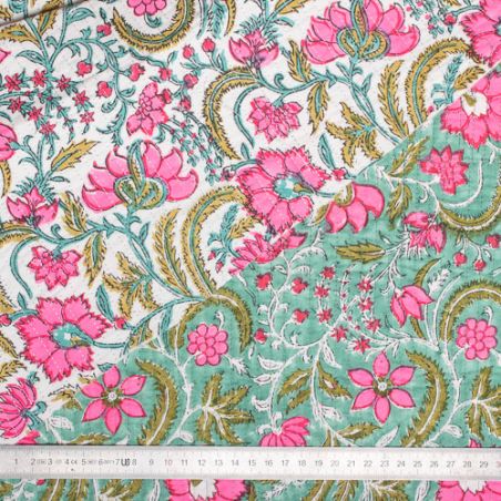 Tissu indien coton matelassé Tijara