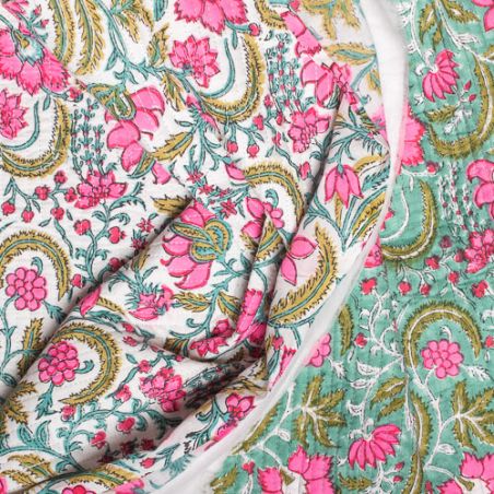 Tissu indien coton matelassé Tijara