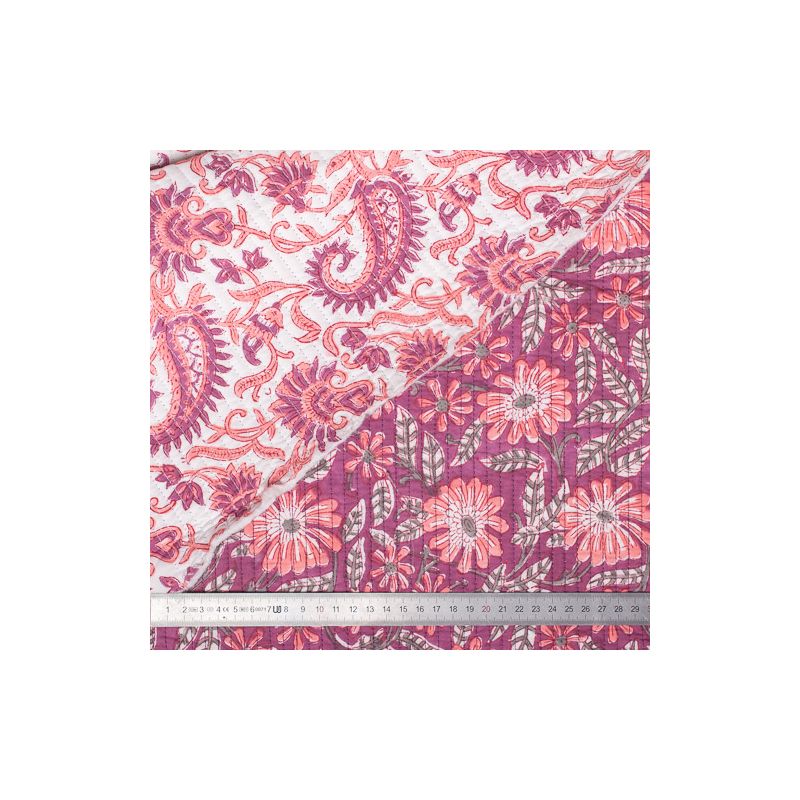 Tissu indien coton matelassé Bânsvâra