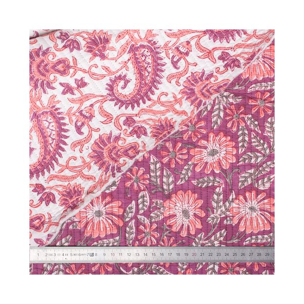 Tissu indien coton matelassé Bânsvâra