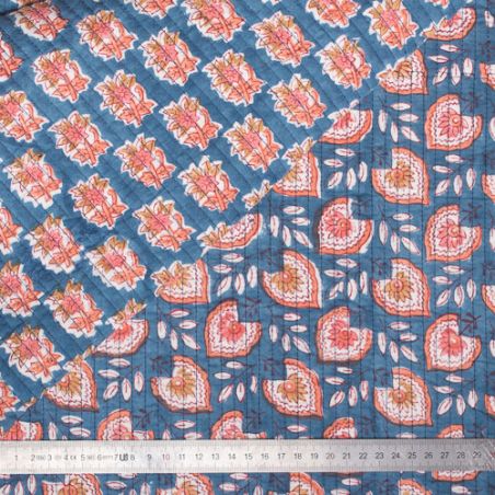 Tissu indien coton matelassé Sikar