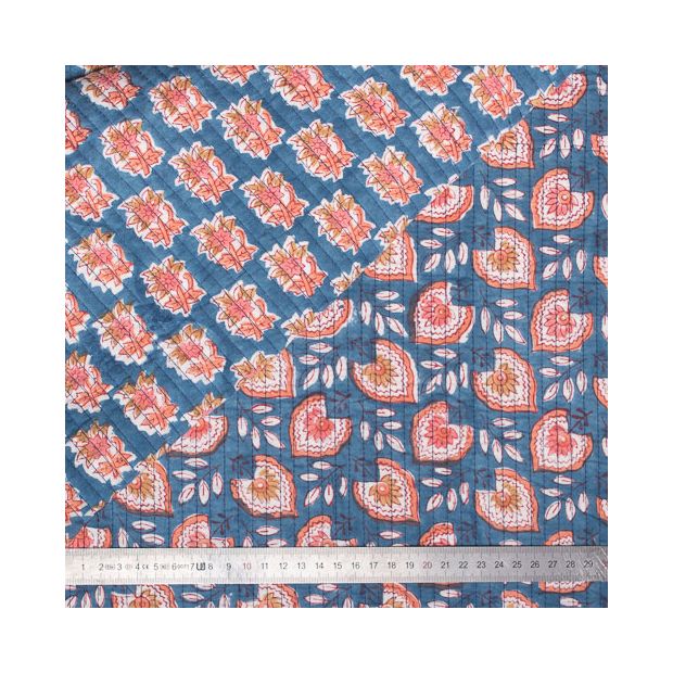 Tissu indien coton matelassé Sikar