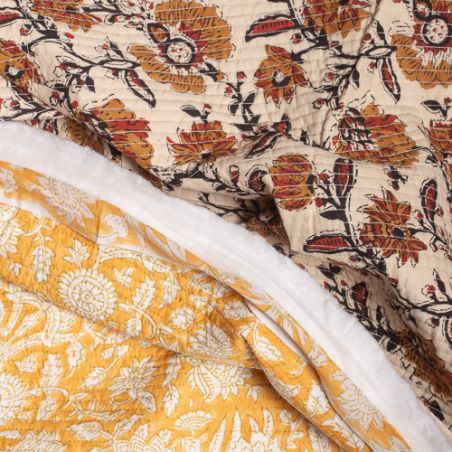 Tissu indien coton matelassé Amber