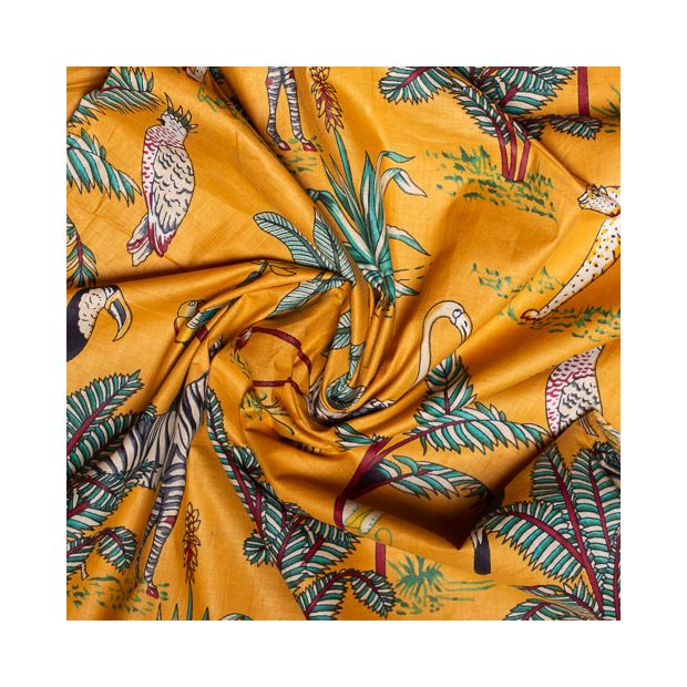 Tiisu coton Savanna jaune