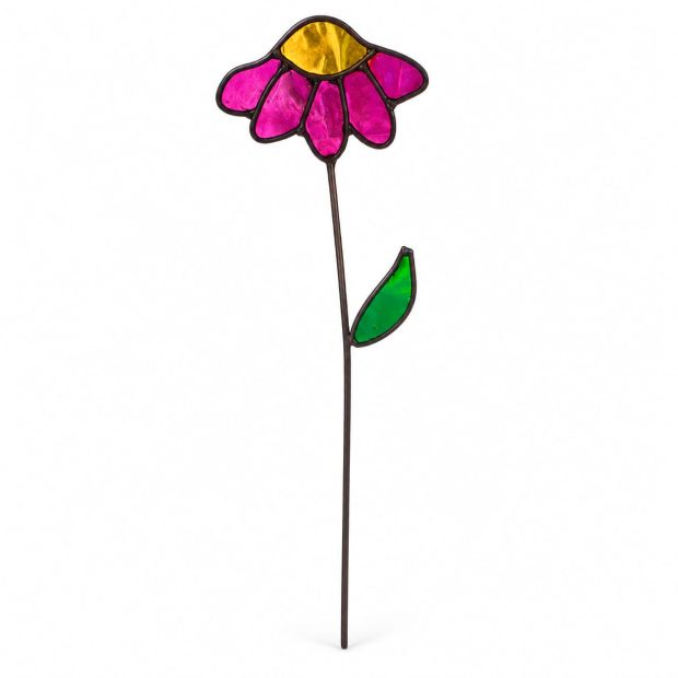 Fleur vitrail Rudbeckia rose