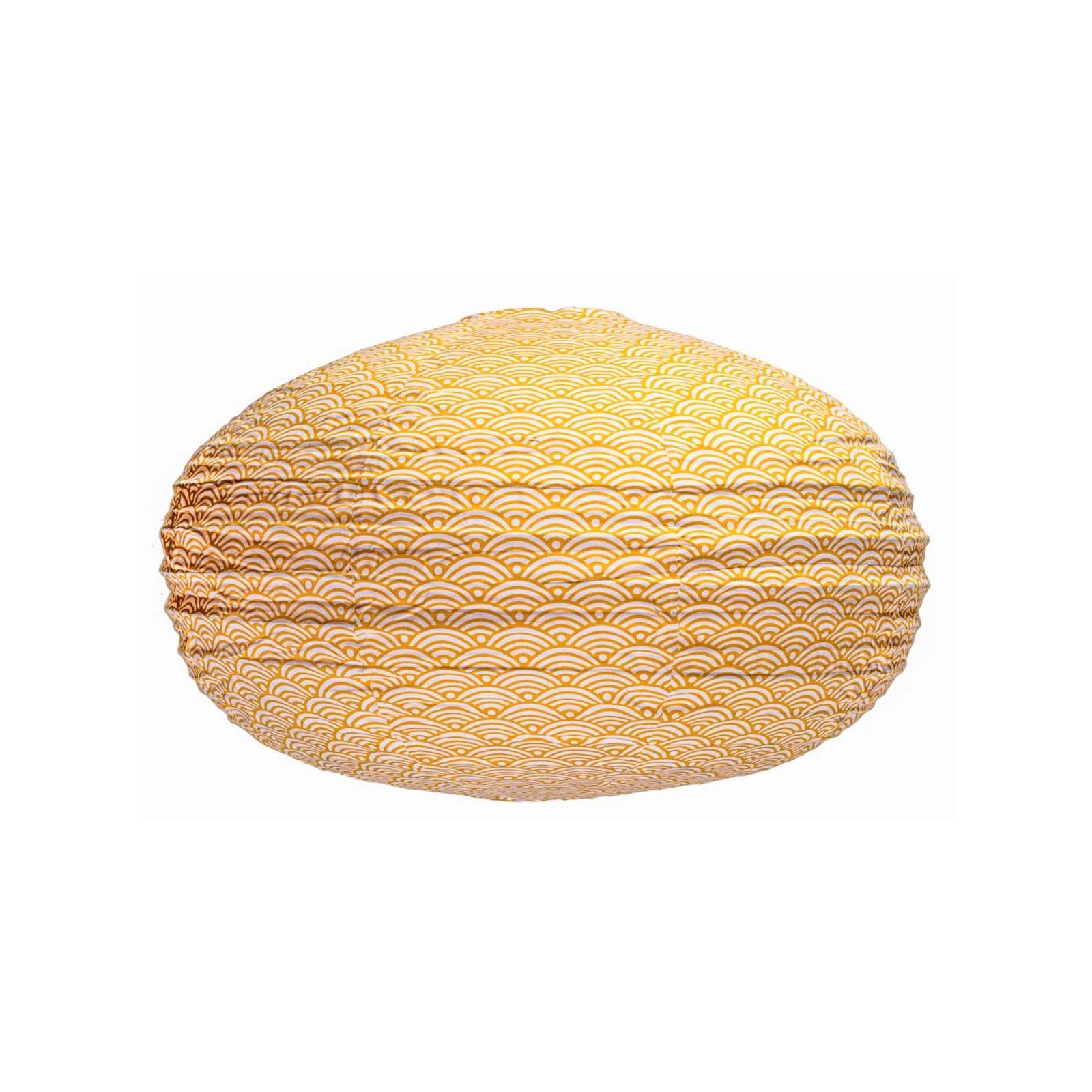 Lampion tissu ovale Nami moutarde
