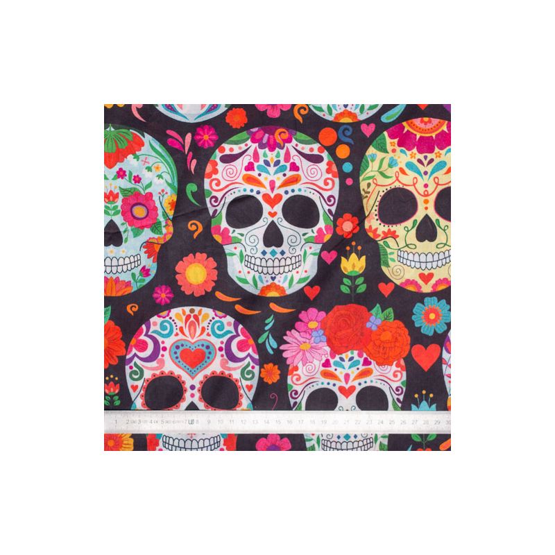 Tissu coton Calavera