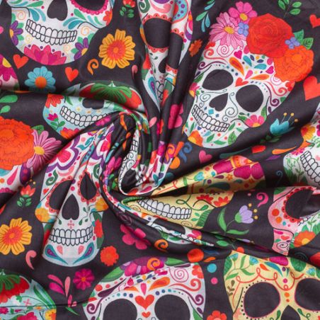 Tissu coton Calavera
