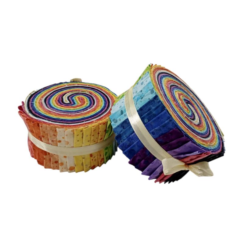 Jelly roll tissu multicolore Ushuaia