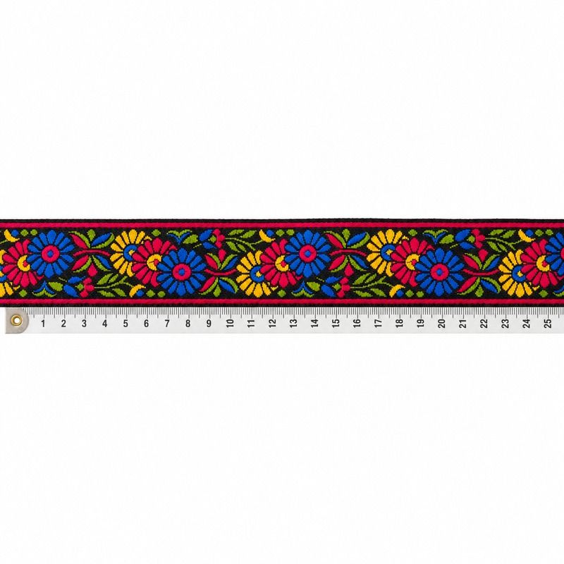 Galon brodé Fleurs electric farandole