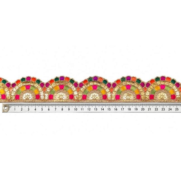 brodé Maharaja Multicolore vif