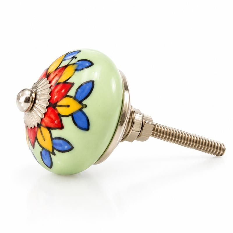 1- Bouton de meuble céramique