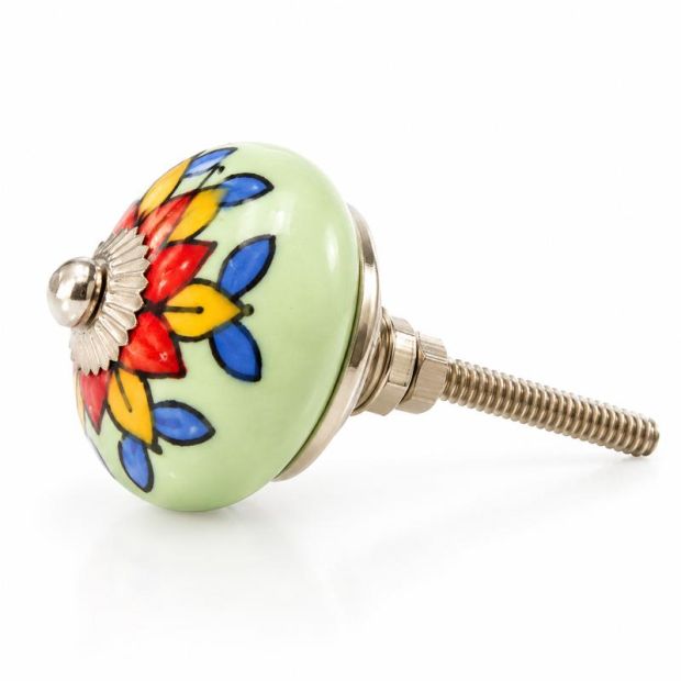 1- Bouton de meuble céramique