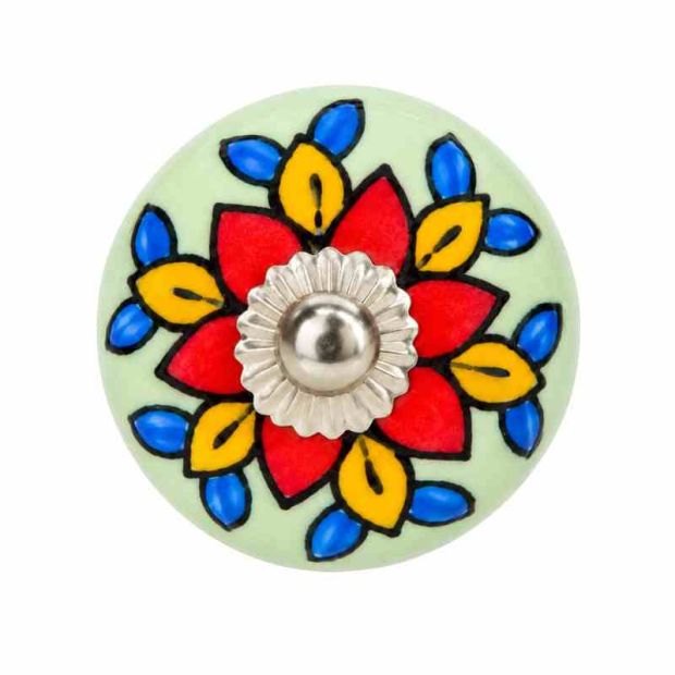 1- Bouton de meuble céramique