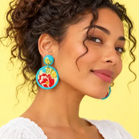 Boucles d’oreilles Lalita bleu