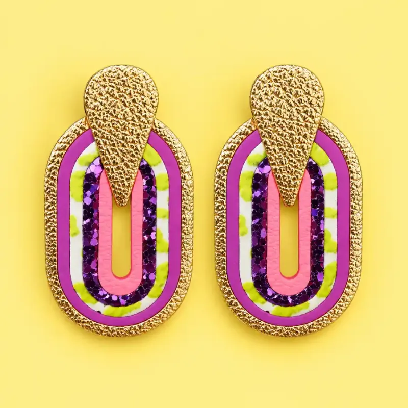 Boucles d’oreilles Epona rose