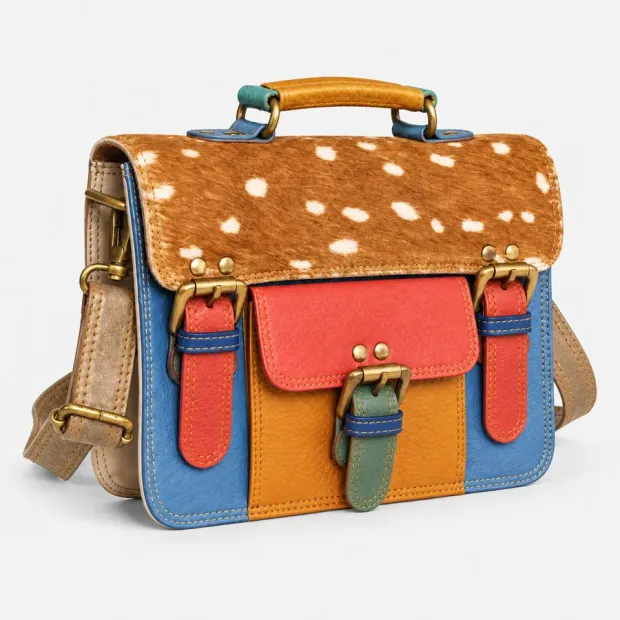 Sac en cuir recyclé Petit cartable