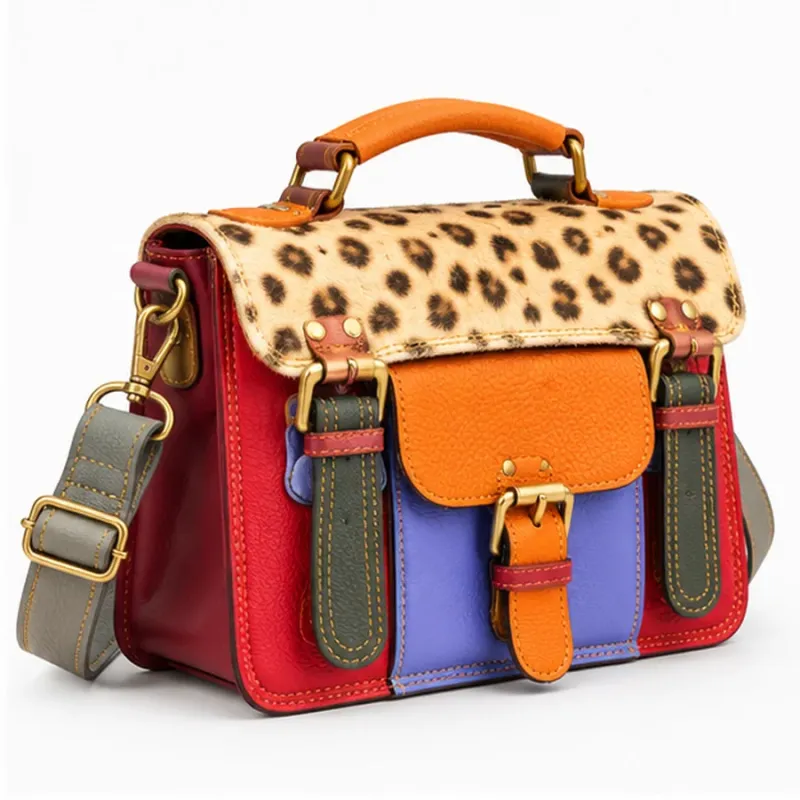 Sac en cuir recyclé Petit cartable