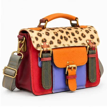 Sac en cuir recyclé Petit cartable