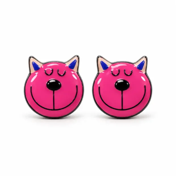 Boucles d'oreilles Cat rose