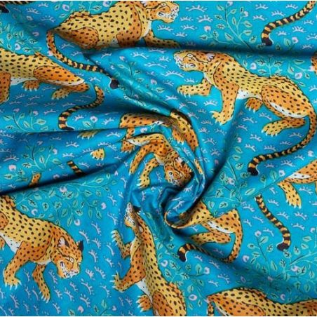 Pyjama Léopard bleu