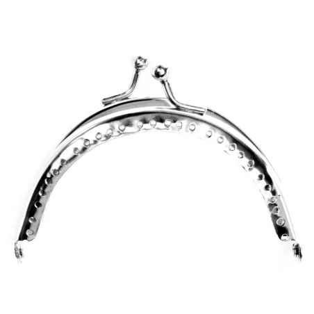 Fermoir argent demi-lune