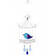 Suncatcher oiseau cage bleu - Bibop et Lula