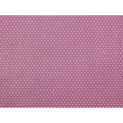 Tissu coton petit pois prune - Bibop et Lula