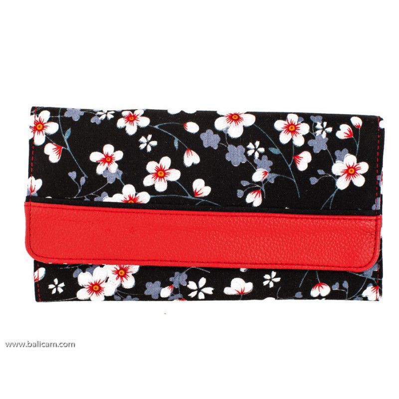 portefeuille-compagnon-tout-en-un-original-noir-et-rouge-et-fleurs