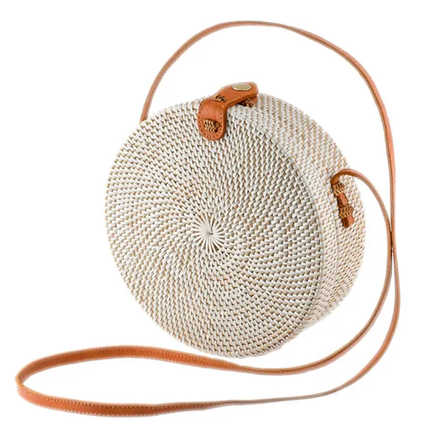 Sac rond de Bali blanc
