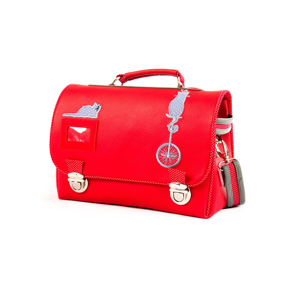 sac cartable rouge