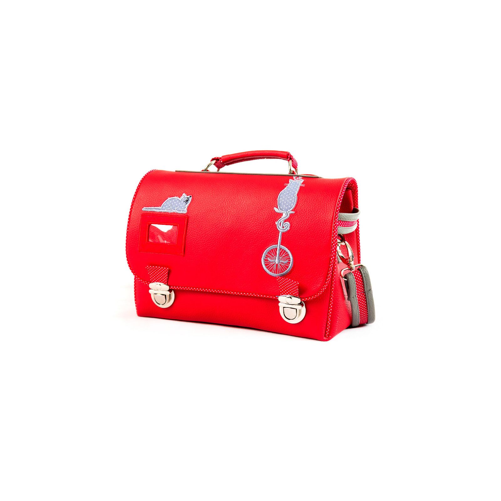 sac cartable rouge