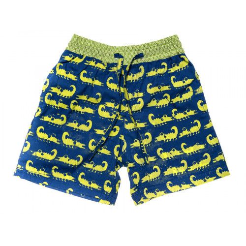 Short de bain coton enfant 2-8 ans crocodiles - Bibop et Lula