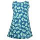 Robe sans manches coton fille 2-10 ans papillons vert et bleu - Bibop et Lula