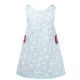 Robe sans manches coton fille 2-10 ans bleu clair et violet - Bibop et Lula