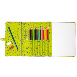 Pochette à dessin de voyage poisson vert - Bibop et Lula