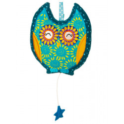 Boîte à musique coton hibou pour bébé - Bibop et Lula