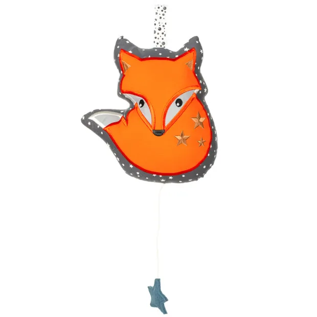 Boîte à musique coton renard roux