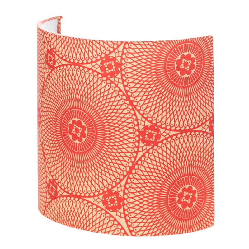 Demi Murale Rouge Lune Motif Applique Mandala Carmin 8Pwkn0O