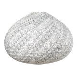 Lampion tissu boule japonaise goutte blanc et noir - Bibop et Lula