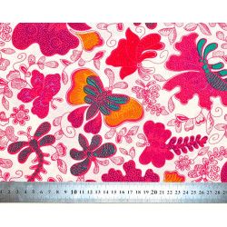 Tissu coton papillons roses - Bibop et Lula