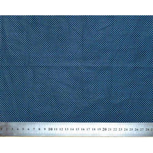 Tissu coton petits pois bleu marine - Bibop et Lula