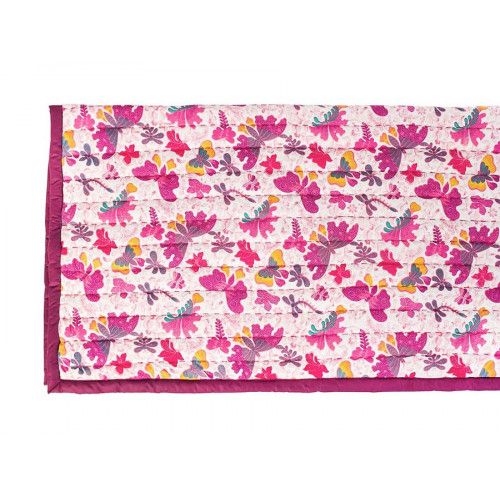 Boutis plaid Papillons roses - Bibop et Lula