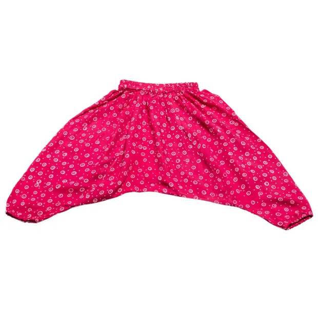 Pantalon sarouel léger 0-3 ans rose fuschia