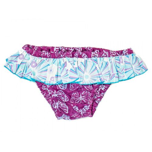 Culotte de bain fille 2-4 ans papillons violets - Bibop et Lula